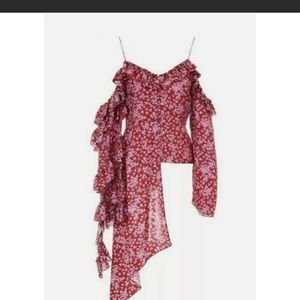 Magma butrym 38 gorgeous silk statement top